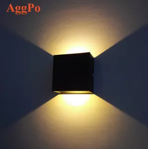 Lampu Dinding Modern Teras Sconce Dinding Atas dan Ke Bawah Indoor Plester Lampu Dinding untuk Ruang Tamu Kamar Tidur Lorong Rumah Kamar