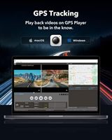 Caméra de Voiture DVR Streaming HD 10 Pouces à Écran Tactile avec Vision Nocturne 1080p, Double Objectif et Enregistrement en Boucle Wi-Fi