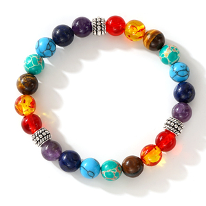 <span class=keywords><strong>Bracelet</strong></span> diffuseur <span class=keywords><strong>7</strong></span> <span class=keywords><strong>chakras</strong></span> Go2boho, <span class=keywords><strong>perles</strong></span> en pierre naturelle, accessoire de yoga équilibrant, <span class=keywords><strong>bracelet</strong></span> de guérison volcanique, <span class=keywords><strong>bracelet</strong></span> tendance - Product Image 5