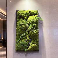 Panneau mural en mousse préservée simulée de 100 cm de haut pour la décoration intérieure