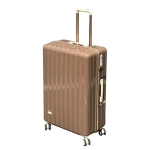Lightweight Detachable Handle Waterproof Zipper Case Password Boarding Trolley Suitcase with Secret Compartment