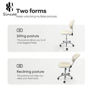 Wholesale <b>Adjustable</b> Hydraulic Round Roller Nail Spa Pedicure Salon Furniture Technician <b>Stool</b> Chair with 360 Degree Swivel - Product Image 5