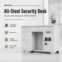 Bureau de sécurité en acier robuste pour le stockage d'espèces, de documents de bureau, pour les banques, le commerce de détail et la finance