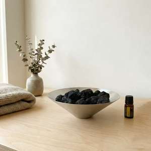 Difusores de Aceites Esenciales de Acero Inoxidable Moderno con Roca Volcánica Natural, Difusores de Aromaterapia para el Hogar, Paquete Personalizable - Product Image 2