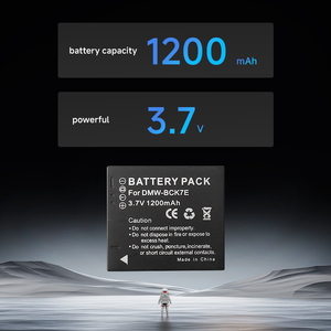 PANA-Sonic S3GK DMC-S1 FH2 FP5 FP7 FH8 BCK7GK แบตเตอรี่แพ็คแบตเตอรี่ดิจิตอล3.7V 1200mAh สต็อกใช้ได้กับกล้อง - Product Image 4