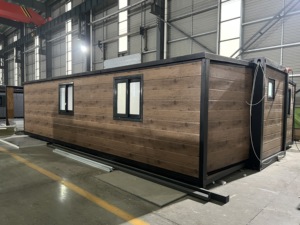Maisons conteneurs pliables de luxe extensibles 20 pieds 40 pieds 4 chambres, design moderne, structure en acier, pour bureaux, bâtiments et maisons de centre commercial - Product Image 2