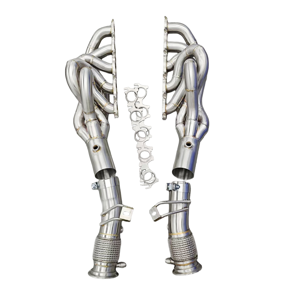 VantaFlow Stainless Steel 304 Header Exhaust System for Audi R8 V10 5.2L 2016-2026 High Performance Exhaust Manifold Pipes