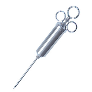 Injecteur de viande en acier inoxydable 304, seringue pour marinade de viande et de volaille, outil de cuisine - Product Image 1