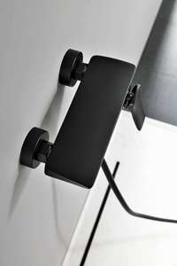 Torre presurizada de latón de montaje en pared concisa, masaje de lluvia ABS, juego de ducha de baño con rociador de mano con plataforma de champú - Product Image 4