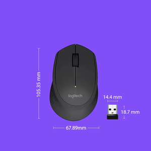 เมาส์ไร้สายปรับแต่ง M275 Logitech ดั้งเดิม3D M280 USB 2.4GHz พร้อม1000 dpi สำหรับแล็ปท็อปเดสก์ท็อป - Product Image 2