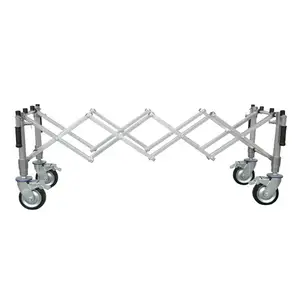 Hot Selling Aluminum Coffin Trolley Coffin Stretcher Casket Cart Funeral Trolley