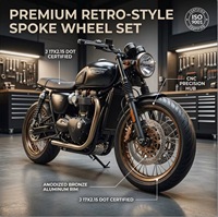 Ensemble de moyeux de roue avant en aluminium de haute qualité pour Sur Ron Light X S