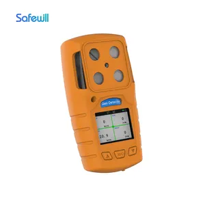 Harga pabrik Portable ozon Meter Multi Gas Tester detektor suara cahaya getaran Alarm CH4 penganalisis Gas