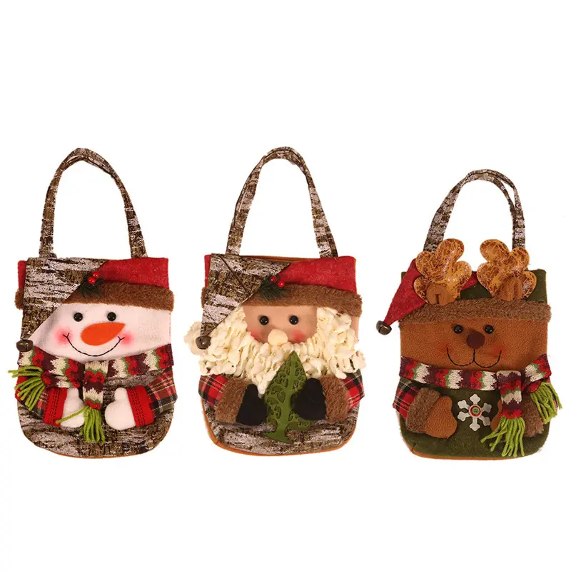 クリスマス装飾製品高齢者雪だるま鹿人形キャンディーバッグクリスマスギフトバッグハンドバッグギフトバッグ