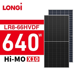 Panneau solaire monocristallin bifacial LONGi 640W pour projets photovoltaïques commerciaux Longi Hi mo X10 Pannelli Solari Longi - Product Image 1