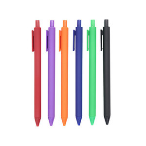 Multicolor <b>Macaron</b> Promotional Ballpoint Pen Cheap Plastic Gel Pen with Custom Logo Advertising Feature - Product Image 1