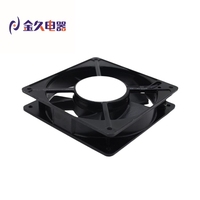 Jinjiu 12025 Hochleistungs-120x120x25mm AC Industrie-Axiallüfter mit Aluminiumlegierungsrahmen und freistehender Kugellagerung