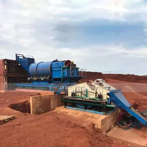 安哥拉 100TPH 钻石勘探设备大容量 Trommel 旋转洗涤器钻石清洗厂