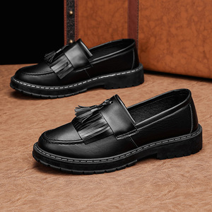 2026 British Style <b>Work</b> <b>Shoes</b> for Women <b>Comfortable</b> Slip-on Leather <b>Shoes</b> Casual Couple <b>Shoes</b> for Men - Product Image 2