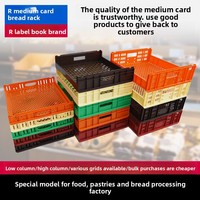 Boîte de transport en plastique solide de moyenne épaisseur, recyclable, pour pâtisseries, pain, toasts, burgers et gâteaux - Panier de cuisson