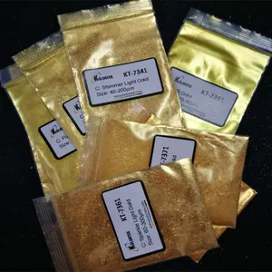 Kolortel Mineral Natural Mica Colour Pigment Pearlescent Gold Powder Inorganic Colored Gold Pigments