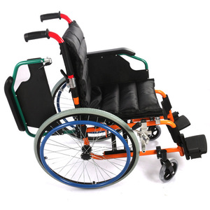 Fauteuil roulant pour enfants en alliage d'aluminium pliable léger portable pour usage domestique poussette manuelle - Product Image 2