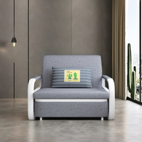 Sofá Cama Plegable de Doble Uso, Nuevo Modelo 2025, Pequeño, Multifuncional, con Almacenamiento, Cama Individual Retráctil