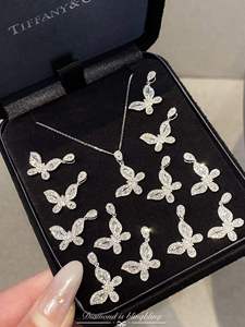 Xinfly 2026 Nuevo Colgante de Mariposa de Lujo en Oro de 18K con Diamantes Naturales, Joyería Fina de Moda para Mujer, Colgante para Bodas y Fiestas - Product Image 4