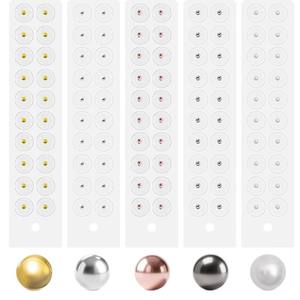 Patch Stimulasi Tekanan Titik Akupuntur Telinga Transparan dengan Manik-manik Emas/Perak/Rose Gold/Putih 20 Patch/EAP-01/20g - Product Image 2