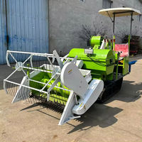 Mini Moissonneuse-batteuse automotrice pour riz et blé, 15-35 CV, diesel, chenilles en caoutchouc, 1200 mm