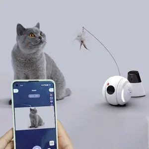 अनुप्रयोग को नियंत्रित स्मार्ट साथी रोबोट पालतू जानवर के लिए पूर्ण HD 1080P वीडियो इंटरैक्टिव बिल्ली कुत्ते खिलौना