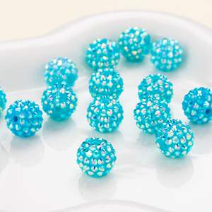 Wholesale Price 14mm Chunky <b>Beads</b> Pen Resin Rhinestone Ball <b>Beads</b> Bubblegum <b>Acrylic</b> Crystal Gumball <b>Beads</b> for Jewelry Making - Product Image 3
