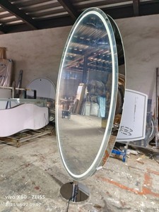 Miroir de <span class=keywords><strong>Salon</strong></span> de Coiffure et de Maquillage LED Mural Doré Grand Format – Offre Spéciale - Product Image 5