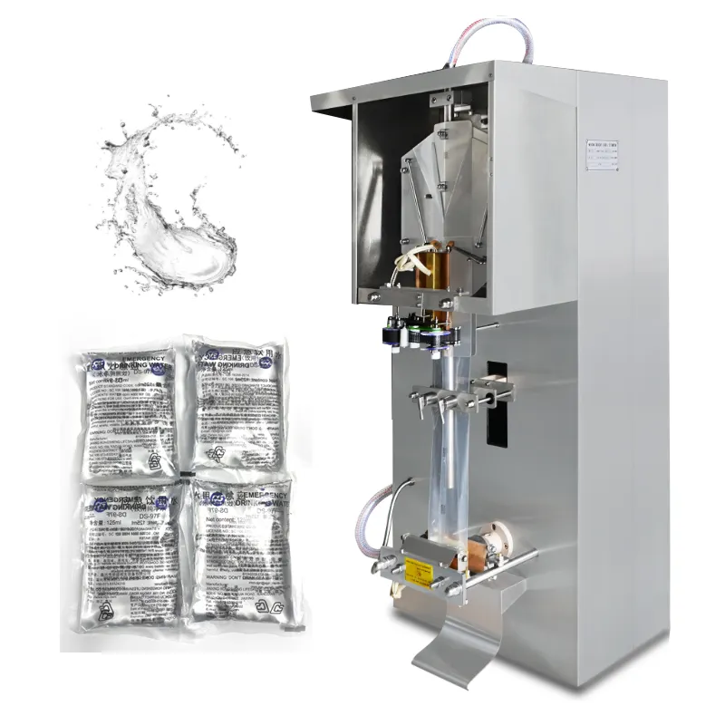 Упаковочная машина \/небольшой пластиковый пакет для минеральной воды, автоматическая 1000 для упаковки жидкости