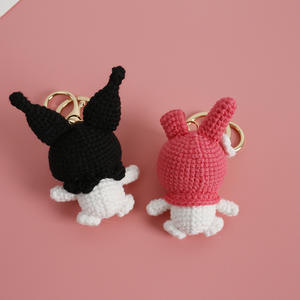 Peluche de Kuromi Hecho a Mano, Amigurumi de Bad Badtz-maru, Muñeca Kawaii Gótica, Regalo Único de <span class=keywords><strong>Anime</strong></span> para Niñas Adolescentes - Product Image 2