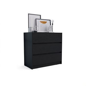 Commode Palmer à 3 tiroirs par Depot E-SHOP Commode noire - Product Image 1