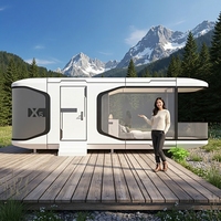 STAR CABIN X5 Maison Capsule Préfabriquée de Luxe Entièrement Meublée, Habitation Modulaire Intelligente Mobile pour Hôtel de Vacances