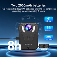 Cámara Corporal CAMMHD C10, Grabación HD 1080P, Visión Nocturna, 8 Horas de Duración de la Batería, Uso en el Pecho, para Hacienda, Banco, Hospital, Aeropuerto (16 GB)