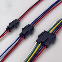 SM2.54 cepat 2.54mm Pitch Pria Wanita kabel konektor kawat Harness 2-10Pin untuk mobil Rgb lampu Led