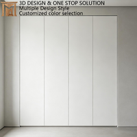 Armoire de chambre moderne haut de gamme en MDF, modulaire, écologique, avec étagères intégrées réglables à fermeture douce, du sol au plafond