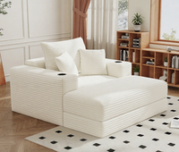 Canapé modulaire sectionnel moderne à compression sous vide, convertible en lit, sans cadre, grand fauteuil lounge pour salon et petit appartement