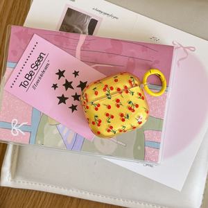 เคสป้องกันธีมเชอร์รี่แบบเต็มหน้าจอสีบล็อกเหมาะสำหรับ1st Apple airpods Pro <span class=keywords><strong>2ND</strong></span> <span class=keywords><strong>3rd</strong></span> และ4th รุ่น - Product Image 2