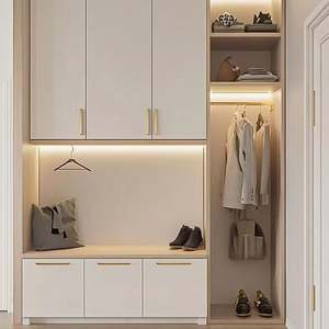 Home Wood Design <b>Shoe</b> Rack Cabinet Elegant Storage Solution for Your Footwear Collection - Product Image 1