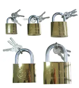 Hersteller lockout tagout sicherheit metall eisen yeti outdoor schäkel goldene messing überzogene vorhängeschloss
