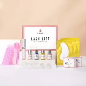 Iconsign Pestaas Lash Mengangkat Kit Asli Produsen Keratin Bulu Mata Mengeriting Laminasi Kit dengan Alat Baru Label Pribadi