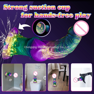 Dickes Riesen tier Fantasy Serie Dildo Monster <span class=keywords><strong>Dragon</strong></span> Canine Knot Design mit leistungs starker Saugnapf basis zum Freisprechen - Product Image 6