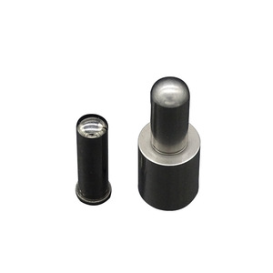 Palanca de control para excavadora, cabezal tipo bala, pieza mecanizada de acero inoxidable y aluminio, personalizable para componentes mecánicos - Product Image 1