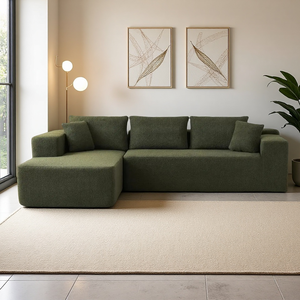 Wabi-Sabi Style 7-Shaped L-Shaped Modular <strong>Sofa</strong> Set Compression Corner <strong>Sofa</strong> for <strong>Small</strong> Apartments Villas Straight Fabric Living - Product Image 3