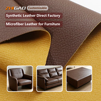 Kulit Sintetis PVC Motif Litchi 0.9mm Grosir Harga Kompetitif Langsung dari Pabrik Kulit Buatan untuk Sofa dan Tempat Duduk