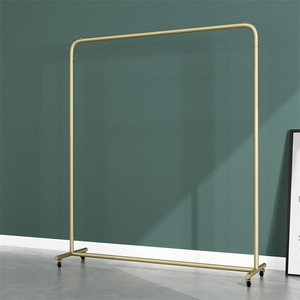 <b>Clothes</b> Rack Stainless Steel Rectangle Standing Type For Coats Living Room Use - Product Image 4